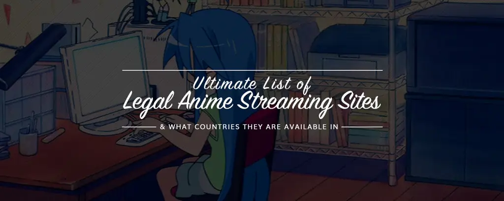 Logo-logo layanan streaming anime legal