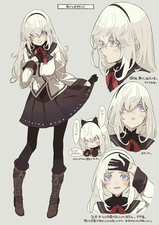 Inspirasi Desain Karakter Cewek Anime Kuat Gambar desain karakter cewek anime yang kuat