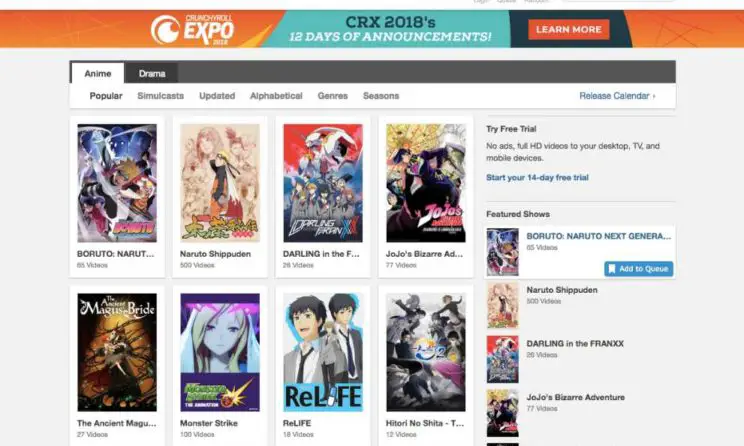 Situs streaming anime terbaik