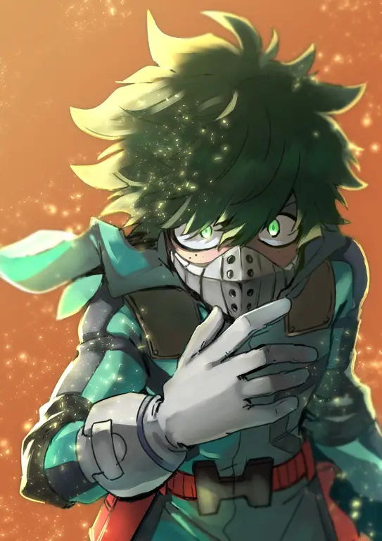 Gambar Midoriya Izuku, tokoh utama Boku no Hero Academia