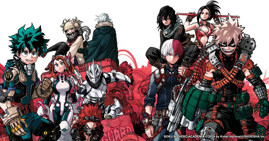 Gambar para karakter My Hero Academia