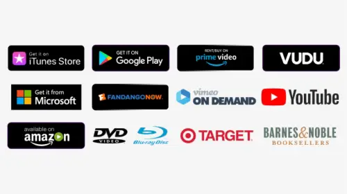 Logo-logo berbagai platform streaming film seperti Netflix, Viu, Iflix, dll.