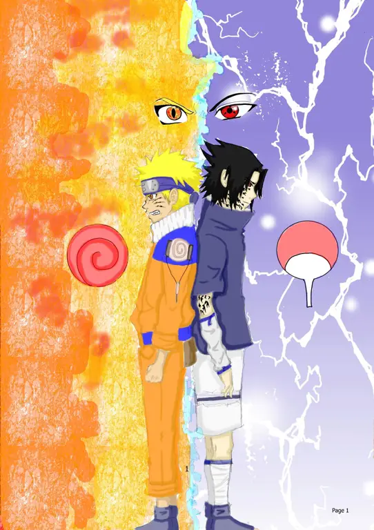 Gambar Naruto dan Sasuke