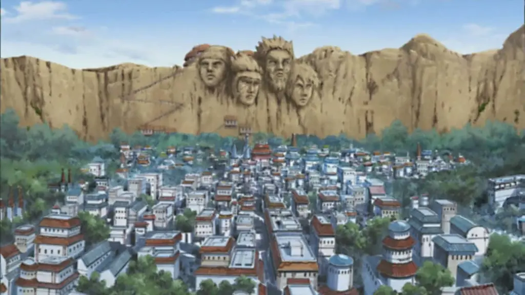 Gambar Desa Konoha, tempat tinggal Naruto