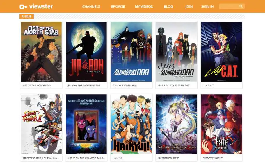 Gambar berbagai situs web streaming anime