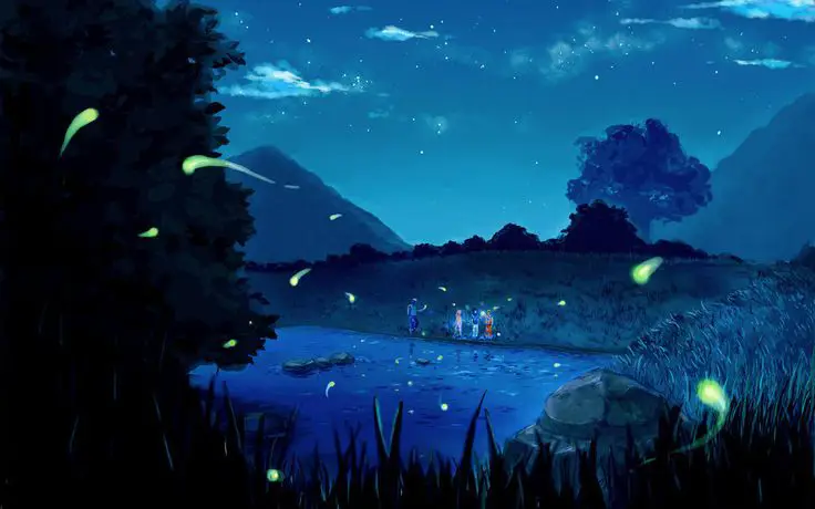 Pemandangan indah dari dunia Naruto Shippuden Pemandangan di dunia Naruto Shippuden