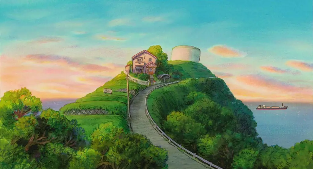 Pemandangan Anime Studio Ghibli yang Memukau Gambar pemandangan Studio Ghibli