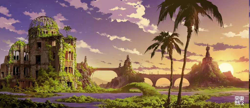 Pemandangan Anime yang Indah Gambar pemandangan anime