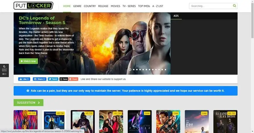 Ilustrasi situs streaming film ilegal