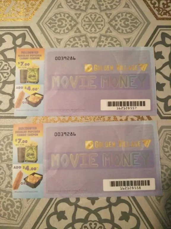 Contoh tiket bioskop K21