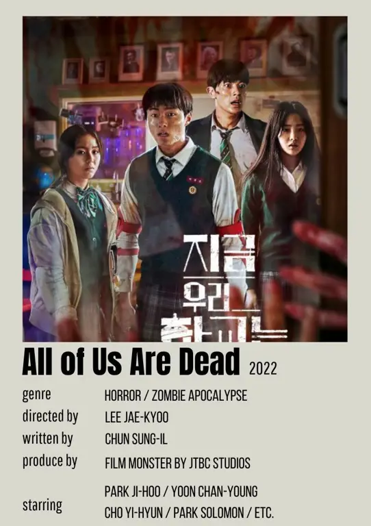 Poster drama Korea All of Us Are Dead