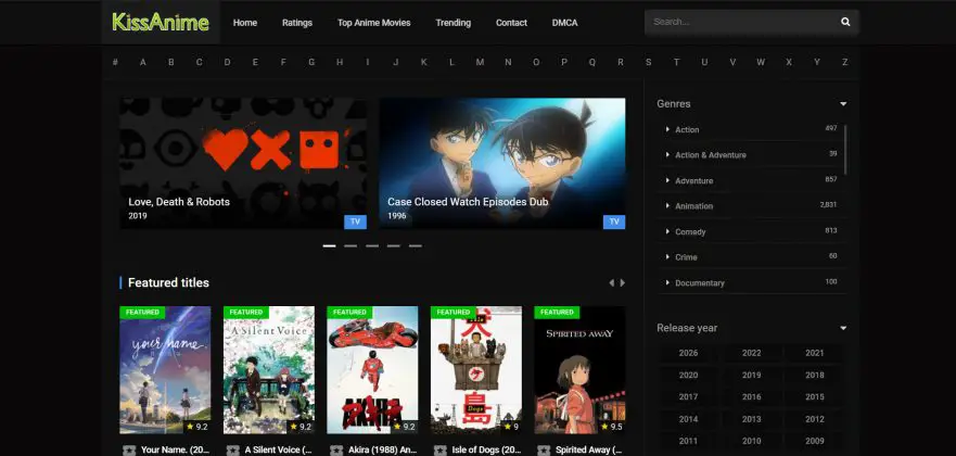 Perbandingan situs streaming anime