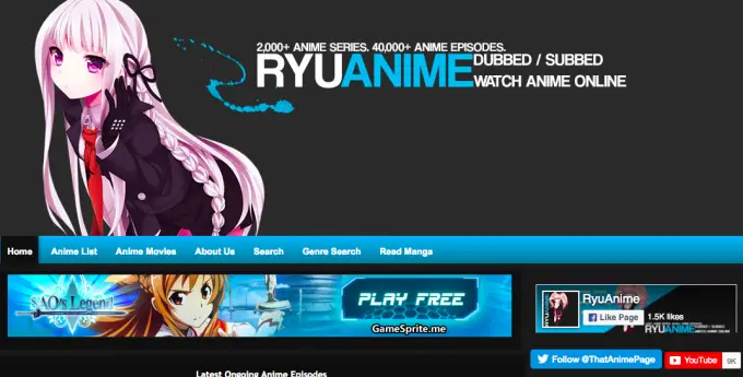 Berbagai situs streaming anime