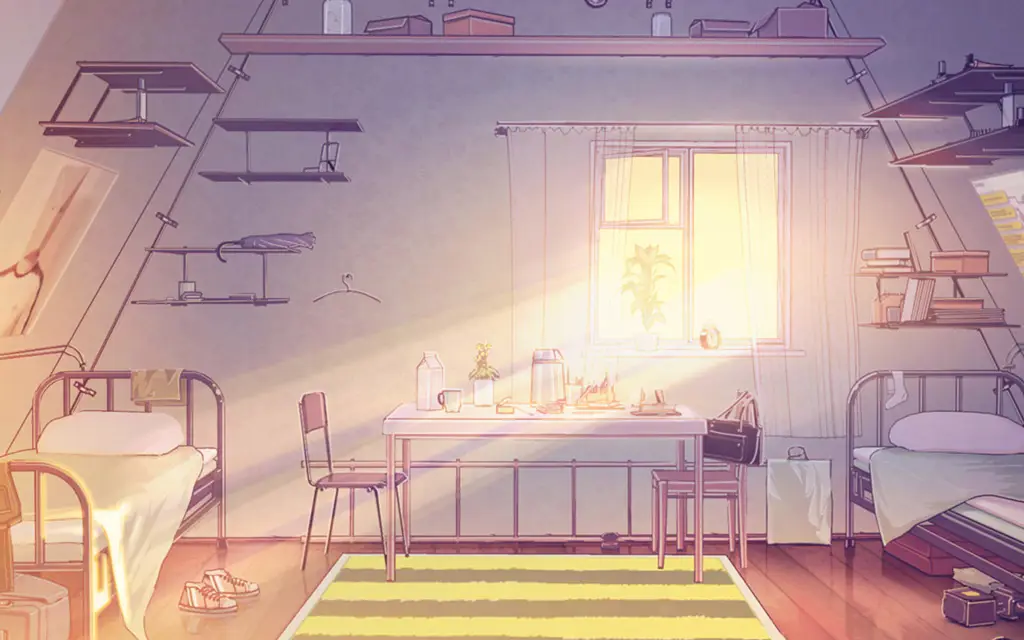 Menikmati Anime di Rumah Gambar seseorang menonton anime di rumah