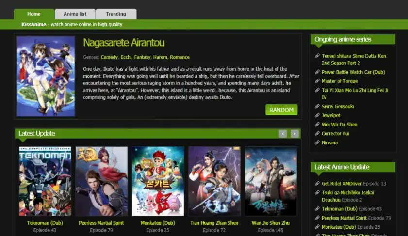 Gambar streaming anime berkualitas tinggi