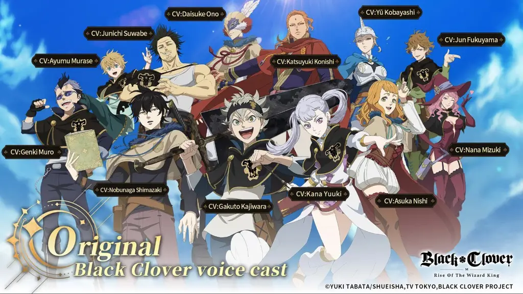 Karakter-karakter utama dalam anime Black Clover