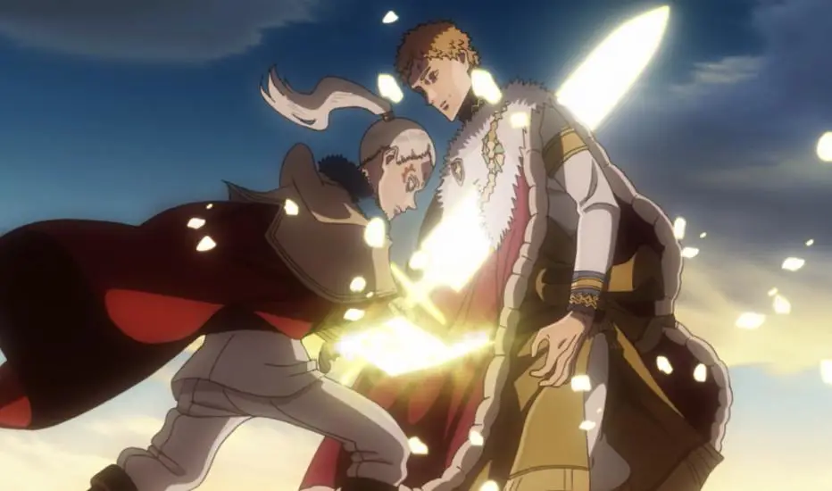 Pertarungan Sihir yang Epik Gambar pertarungan sihir di anime Black Clover