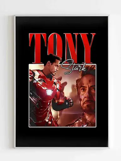 Poster karakter Tony Stark yang keren