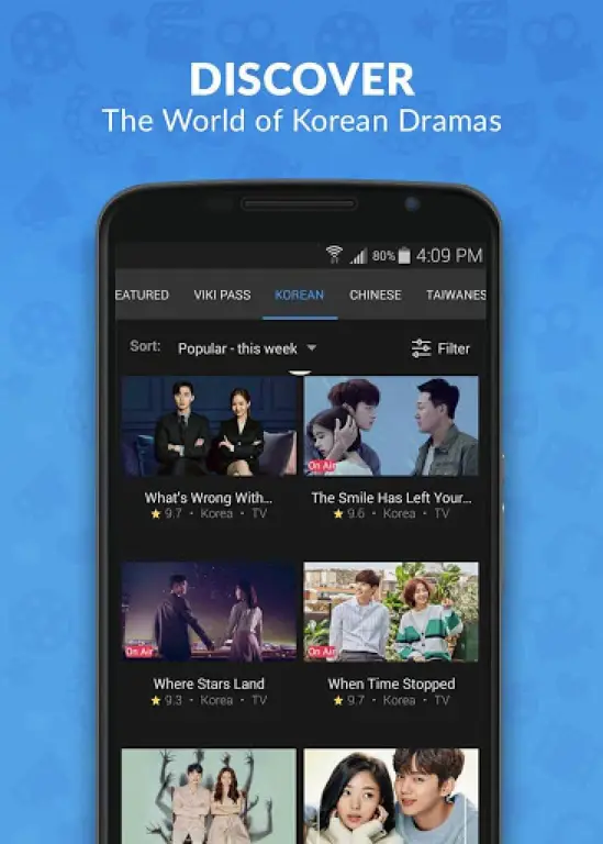 Berbagai aplikasi streaming drama Korea