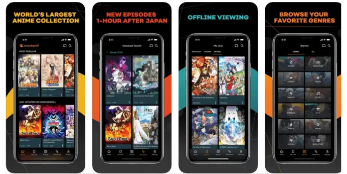 Perbandingan aplikasi streaming anime