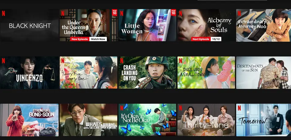 Perbandingan layanan streaming drama Korea