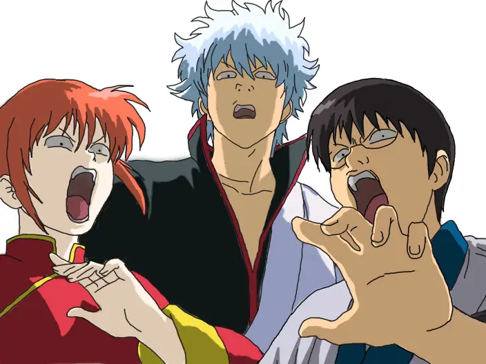 Gambar karakter-karakter anime Gintama