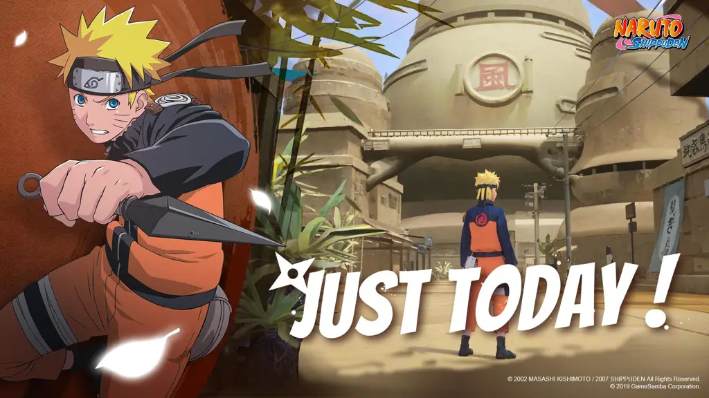 Gambar berbagai pilihan resolusi dan format download Naruto