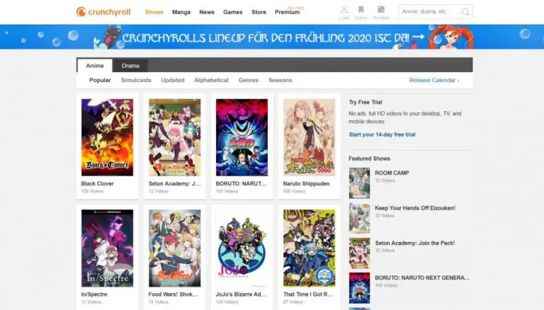 Platform streaming anime legal