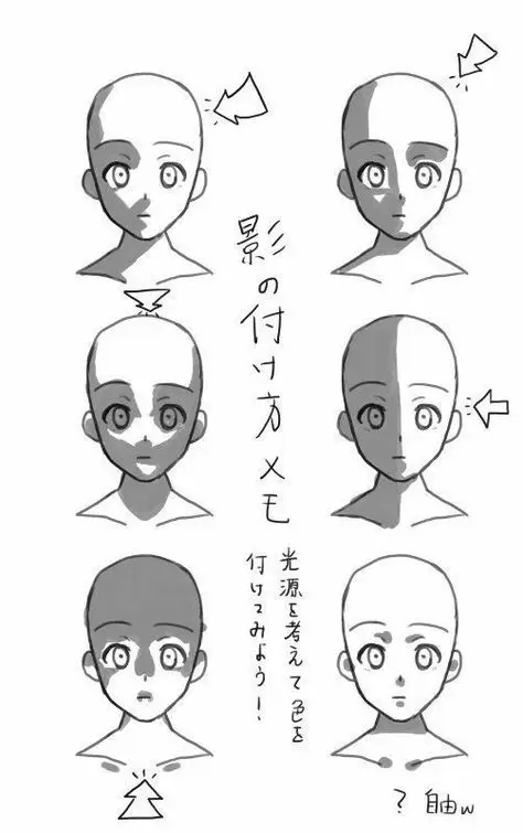 Contoh teknik shading pada sketsa anime