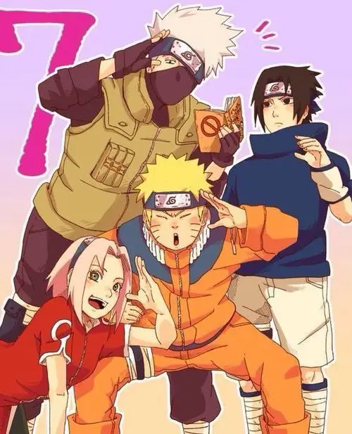 Gambar Naruto merayakan bersama teman-temannya